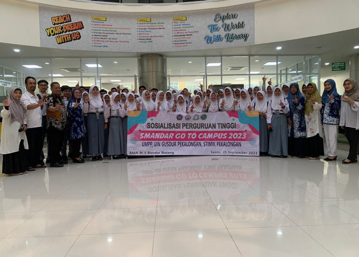 Perpustakaan UIN KH Abdurrahman Wahid Pekalongan Menerima Kunjungan dari SMAN 1 Bandar Kabupaten Batang