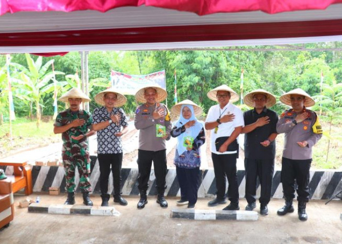 Polres Pekalongan Siap Dukung Program Ketahanan Pangan, Launching Gugus Tugas Polri