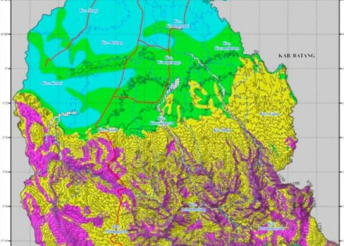 Pekalongan Selatan Masuk Risiko Tinggi Gerakan Tanah