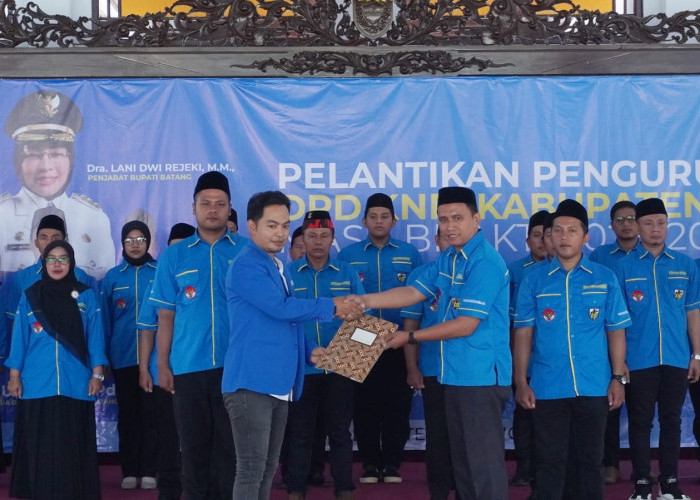 Lantik Pengurus Baru, KNPI Batang Siap Jadi Mitra Bawaslu Awasi Pemilu 