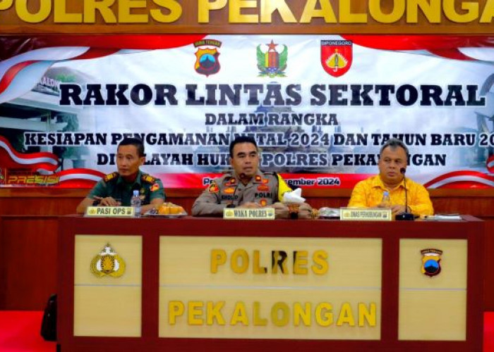 Rakor Linsek Kesiapan Pengamanan Natal dan Tahun Baru di Polres Pekalongan, 300 Personel Siap Amankan Nataru