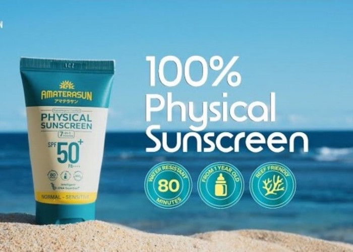 Review Jujur Amaterasun Physical Sunscreen SPF 50 PA++++, Beneran Aman Dipakai untuk Sekeluarga?