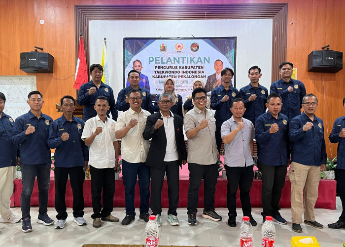 Pelantikan Pengurus Baru, Taekwondo Kabupaten Pekalongan Bidik Perluasan Dojang dan Prestasi Atlet