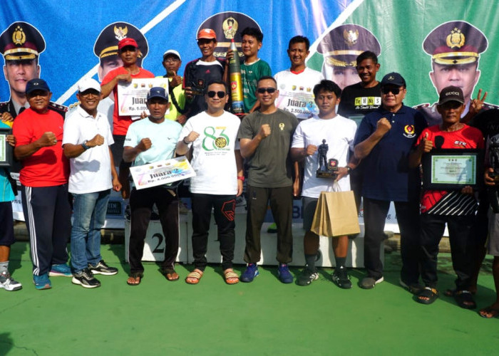 Tim Tenis Praja Jaya Batang Sukses Raih Juara I Turnamen Tenis Piala Dandim Pekalongan Cup 2025