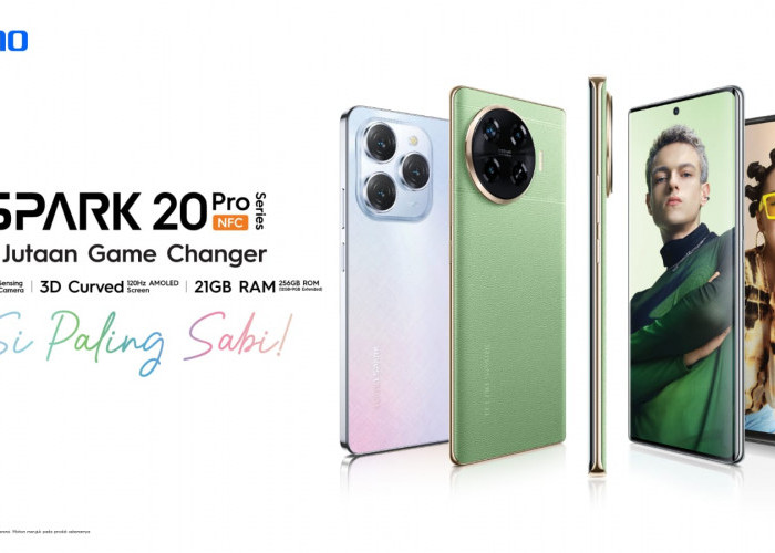 2 Jutaan Game Changer, TECNO SPARK 20 Pro Series Si Paling Sabi Ajak Anak Muda Berkreasi Meluncur 27 Februari 