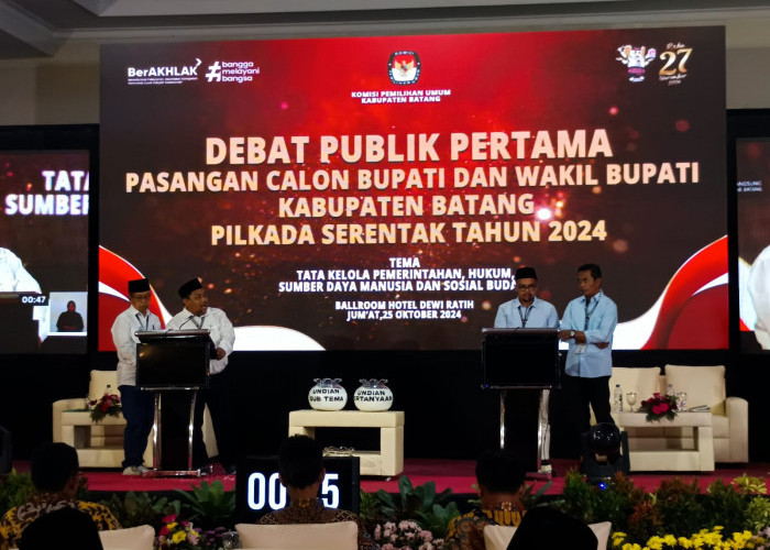 Debat Perdana Ricuh, KPU Batang Tetap Pilih Gelar Debat Paslon di Batang