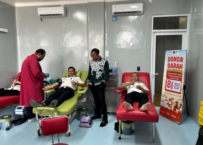 Aksi Kemanusiaan jelang HUT ke-81 RI, Pegawai Lapas Pekalongan Donorkan Darah di PMI