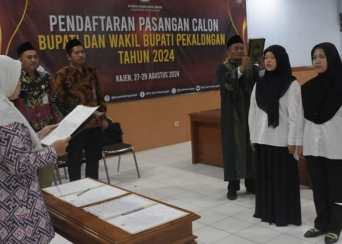 KPU Kabupaten Pekalongan Lantik 2 Anggota Baru PPS dalam Pilkada 2024