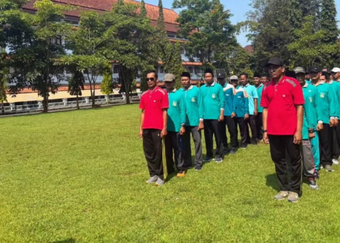 Gembleng Disiplin dan Jiwa Korsa, 142 PPPK Kemenag Kabupaten Pekalongan Jalani Latihan PBB Bersama TNI