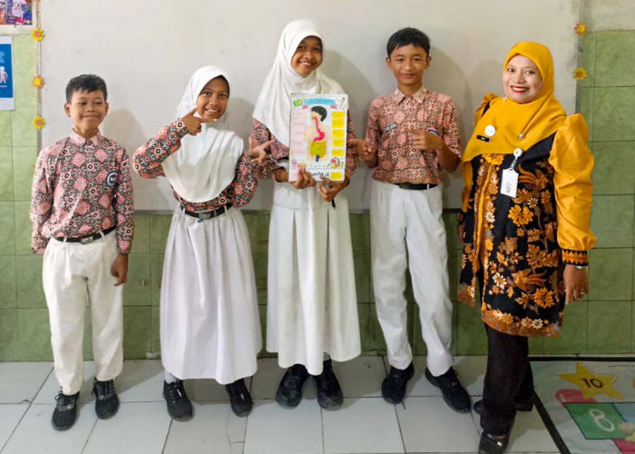 Saat Clay Membantu Siswa SD Tegalrejo Pekalongan Memahami Perjalanan Makanan