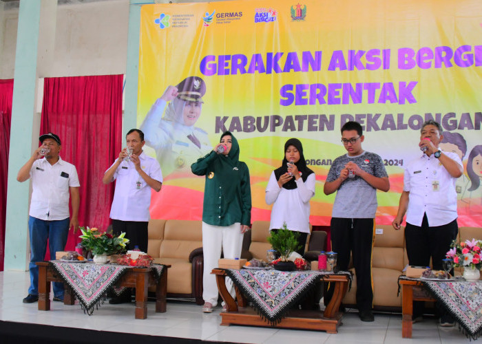 Bupati Pekalongan Fadia Arafiq Launching Gerakan Aksi Bergizi Serentak untuk Pelajar