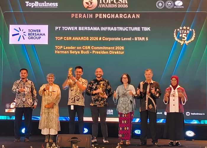Komitmen Hadirkan CSR Berdampak, TBIG Gondol Dua Penghargaan Bergengsi TOP CSR Awards 2026