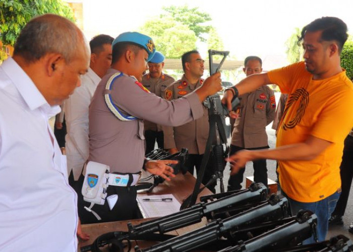 Antisipasi Penyalahgunaan Senjata Api, Propam Polres Pekalongan Cek Puluhan Senpi