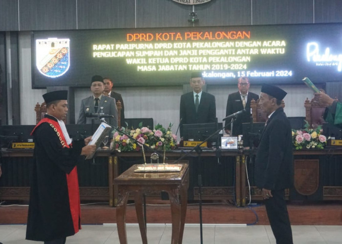 Gumelar Resmi Jabat Wakil Ketua DPRD Kota Pekalongan