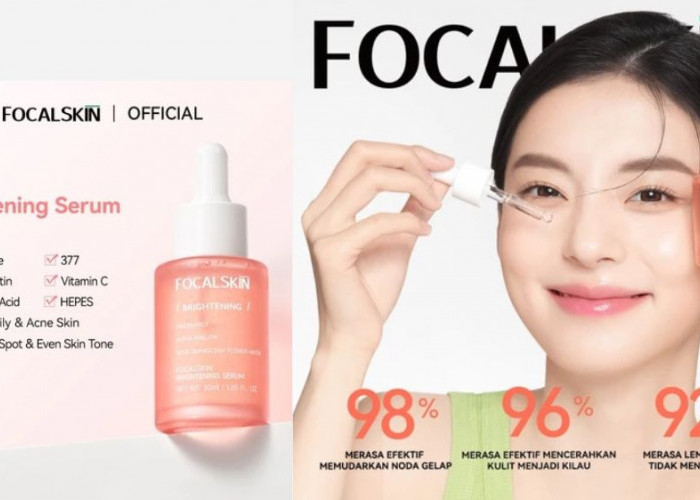 Review Focalskin Brightening Serum, Ukuran 30 ml Samarkan Noda Hitam Wajah Auto Cerah