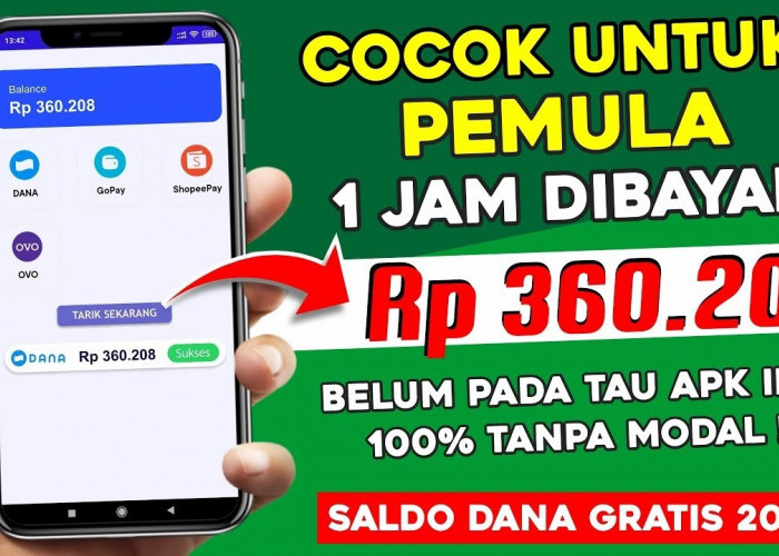 Aplikasi Penghasil Saldo DANA, OVO dan Gopay Gratis, Langsung Withdraw Rp360.000! Begini Caranya