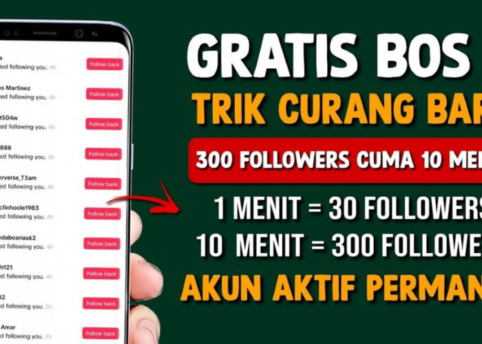 Cara Cepat Memperbanyak Followers Tiktok, Gratis Tanpa Aplikasi Cukup Modal Username Saja 