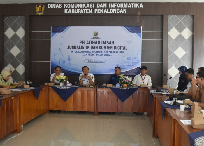 Dinkominfo Kab. Pekalongan Gelar Pelatihan Jurnalistik dan Produksi Konten Digital Kepada KIM dan Admin Medsos