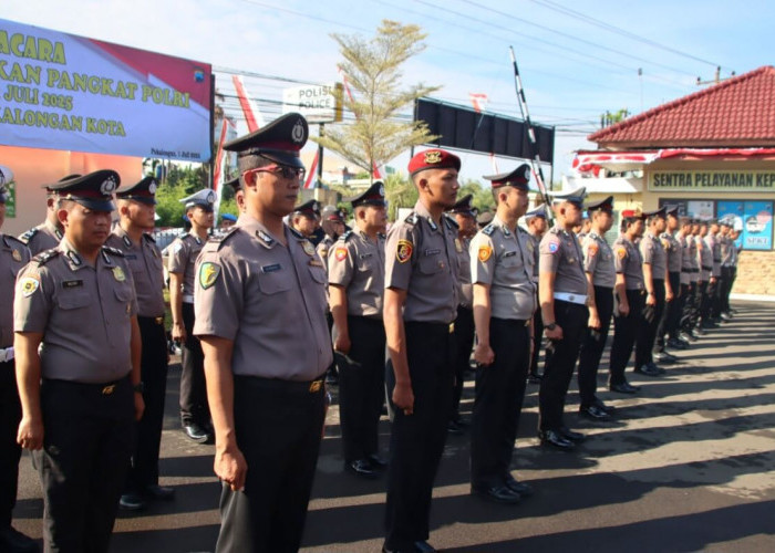 37 Anggota Polres Pekalongan Kota Naik Pangkat, Kapolres Ingatkan Profesionalisme