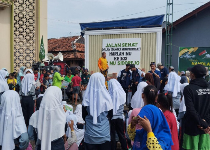 Peringati Harlah NU Ke 102, PRNU Sidorejo Tirto Gelar Jalan Sehat