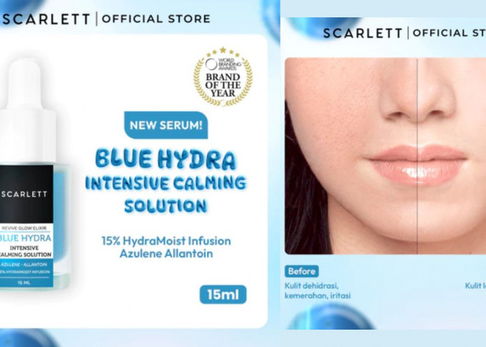 NEW LAUNCH! Review Scarlett Blue Hydra Intensive Calming Solution, Buruan Beli Cuma Rp 45 Ribu