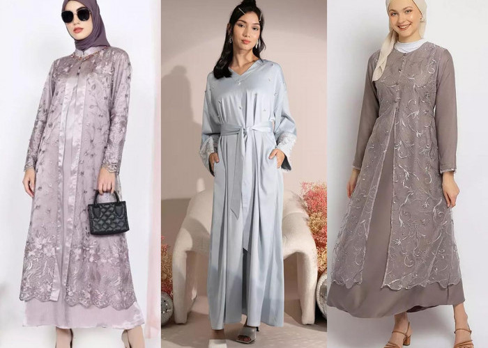 7 Model Gamis Payet Mewah untuk Lebaran, Tampil Modis dengan Tren Fashion Ramadhan Terbaru