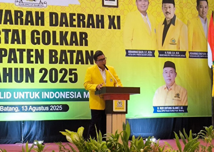 Nur Untung Slamet Kembali Pimpin Golkar Batang Setelah Terpilih Secara Aklamasi