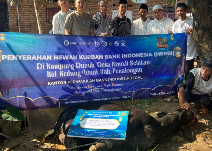 KPwBI Tegal Salurkan Hewan Kurban Ke Warga Terdampak Bencana Banjir di Kedungwuni