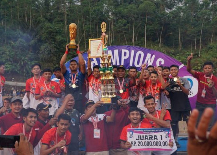 PSW Wangkelang Juara Turnamen Danramil Paninggaran Cup Ke-9 Tahun 2023