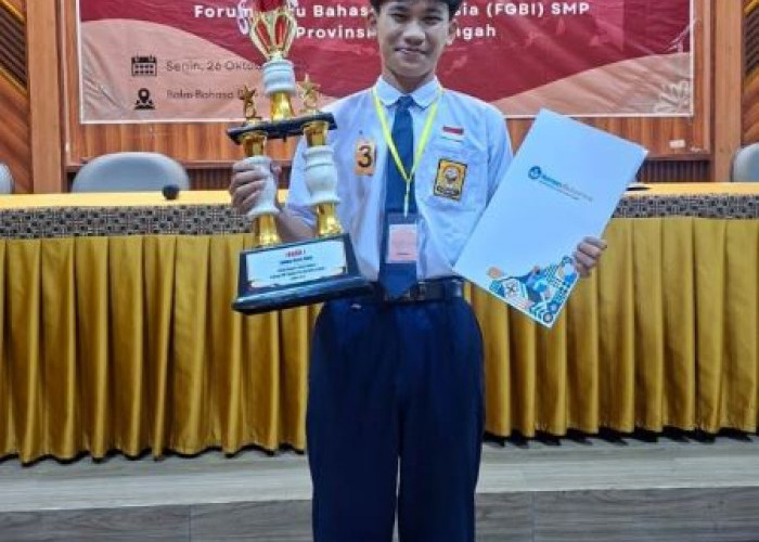 Siswa SMPN 2 Wonopringgo Juara 1 Lomba Baca Puisi Jateng 2026, Kalahkan Finalis dari Berbagai Daerah