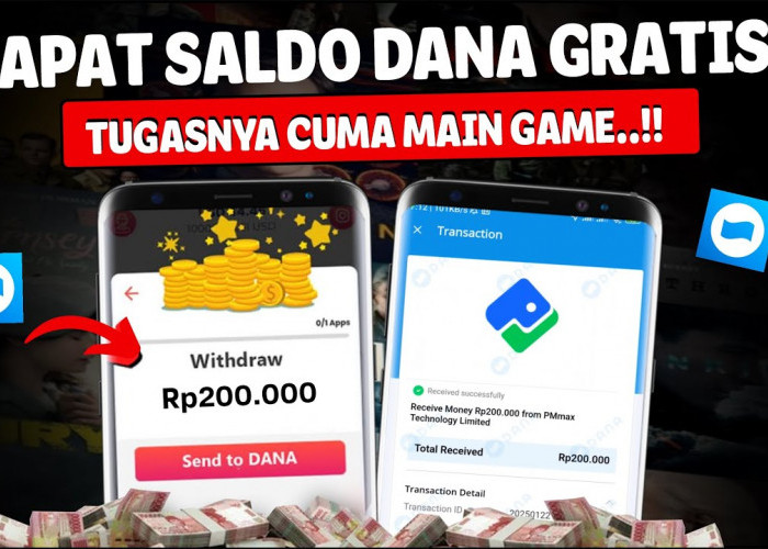 Mau Saldo Dana Ratusan Ribu? Aplikasi Penghasil Saldo DANA Gratis 2025 Tercepat! Yuk Cek dan Mainkan Sekarang!