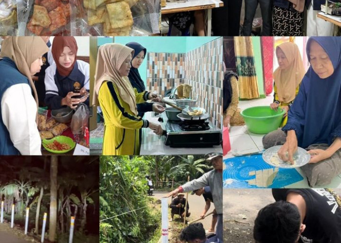 Kreatif! Mahasiswa KKN UNIKAL Sulap Biji Durian Jadi Pangsit dan Pralon Bekas Jadi Reflektor Jalan