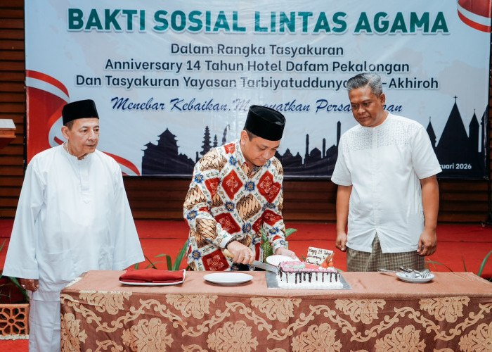  Wujud Nyata Toleransi, Bakti Sosial Lintas Agama Warnai Anniversary Hotel Dafam Pekalongan