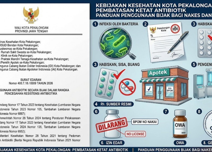 Wali Kota Pekalongan Terbitkan Surat Edaran Penggunaan Antibiotik Secara Bijak, Cegah Resistensi Antibiotika