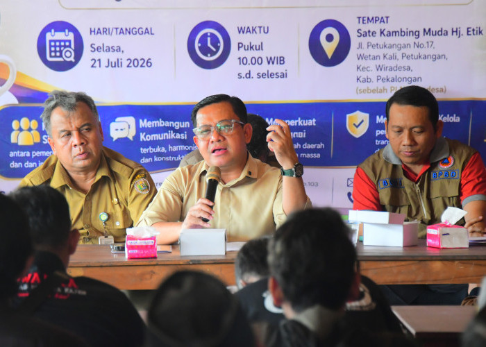 Plt. Bupati Pekalongan Sukirman Dorong Kemitraan Terbuka dengan Insan Pers untuk Perkuat Informasi Publik