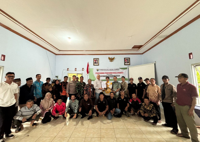 Pemerintah Desa Tombo Sahkan Perdes Lingkungan Hidup, Libatkan Pemerintah hingga Swasta