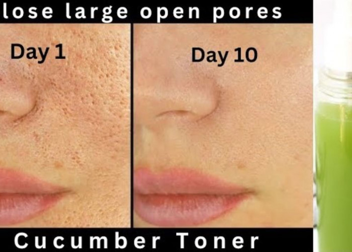 DIY Toner Mentimun Pengecil Pori-Pori, Wajah Mulus Cuma Pakai 2 Bahan Alami 