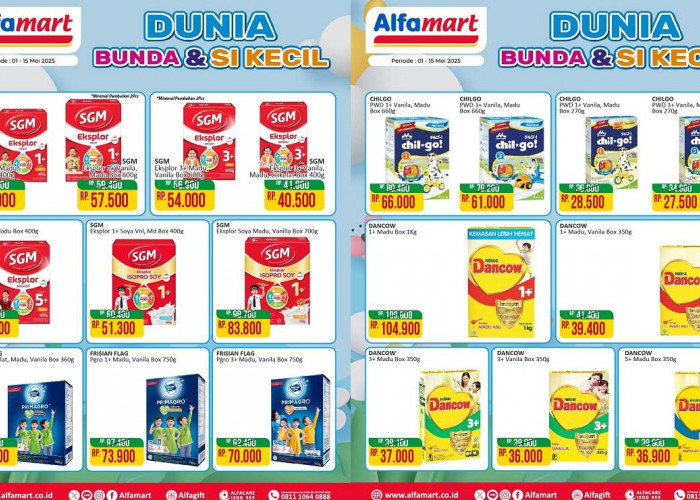 Promo Susu Anak Alfamart Periode 1-15 Mei 2025, Diskon Gila untuk Nutrisi Terbaik Si Kecil!