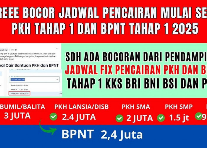 FIX BANSOS CAIR! Bocoran Jadwal Pencairan PKH BPNT Tahap 1 2025 dan Jumlah yang Akan Diterima