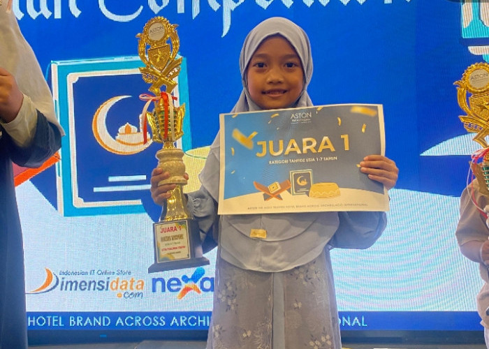 Hafiz Cilik Menginspirasi, Nusaibah Asma As Shidqia Sabet Juara 1 Tahfidz di Aston Pekalongan Syariah