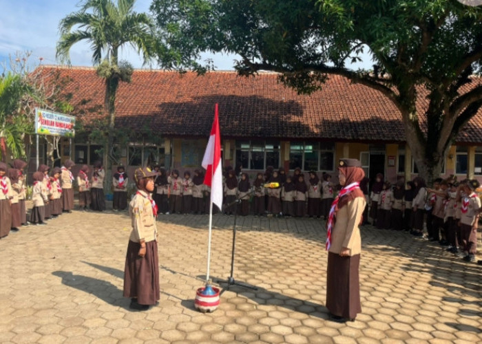 Bentuk Karakter Sejak Dini, Pramuka Siaga SDN 02 Wangandowo Gelar Upacara Pembukaan Khidmat