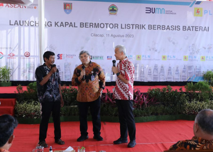 Dorong Transisi Energi, Ganjar Jadikan Cilacap Pilot Project Kapal Listrik