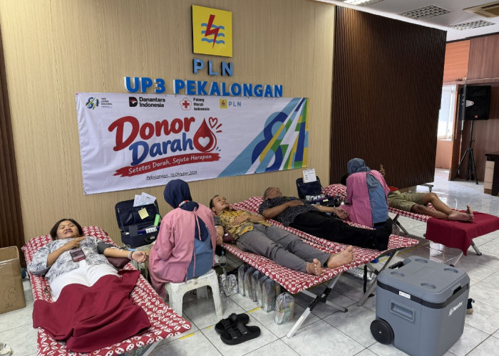 Semangat Hari Kesaktian Pancasila Untuk Kemanusiaan, Insan PLN UP3 Pekalongan Gelar Donor Darah
