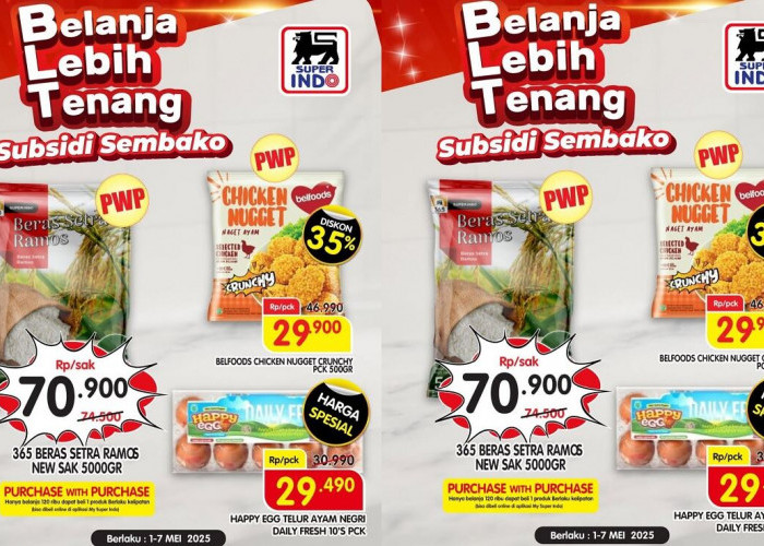 Diskon 35% Hanya Sampai 7 Mei 2025! Promo Subsidi Sembako Superindo Bikin Dompet Aman