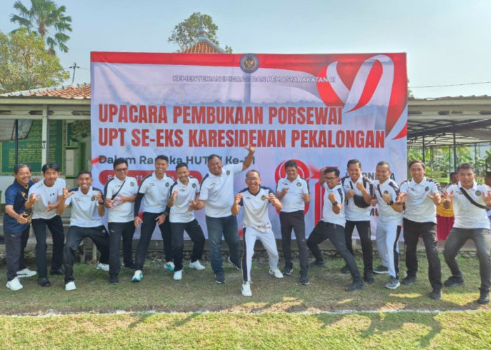 Lapas Pekalongan Semarakkan HUT ke-81 RI melalui PORSEWAI se-Eks Karesidenan Pekalongan