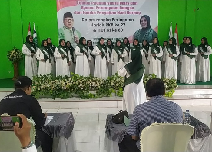 Peringati Harlah PKB ke-27 dan HUT ke-80 RI, Perempuan Bangsa Kabupaten Pekalongan Gelar Lomba-lomba