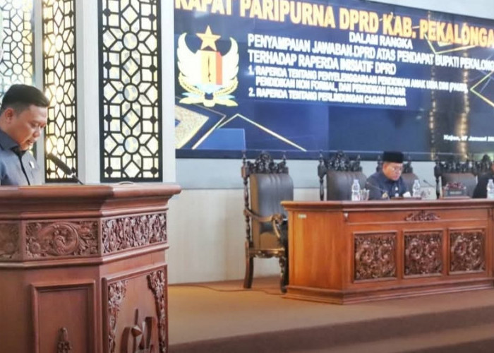 DPRD Kabupaten Pekalongan Sampaikan Jawaban atas Tanggapan Bupati terhadap 2 Raperda Inisiatif