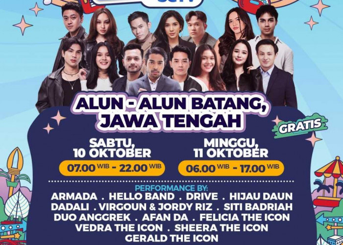 Karnaval SCTV Pertama Kali Digelar di Batang 10-11 Oktober 2026, Cek Jadwal dan Pengisinya