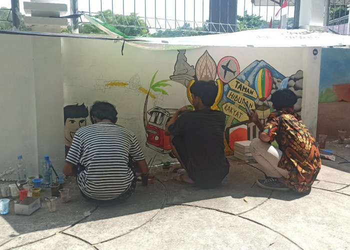 Promosikan Potensi Wisata di Kabupaten Batang, Disparpora Gelar Lomba Mural di THR Kramat