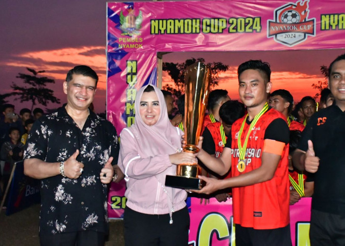 Final Turnamen Sepak Bola Nyamok Cup 2024. Bupati Fadia: Semangat Sportivitas Contoh Luar Biasa